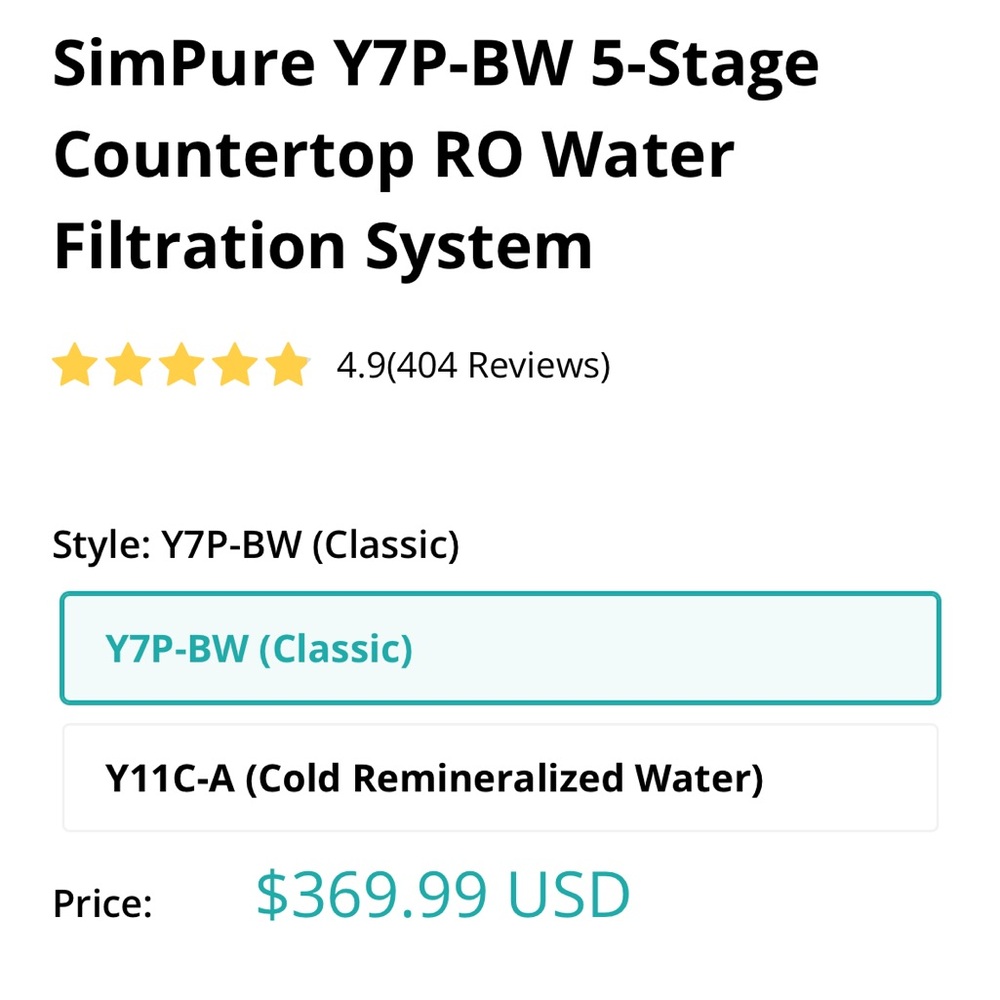 SimPure Water Filter - Picture 4 of 5